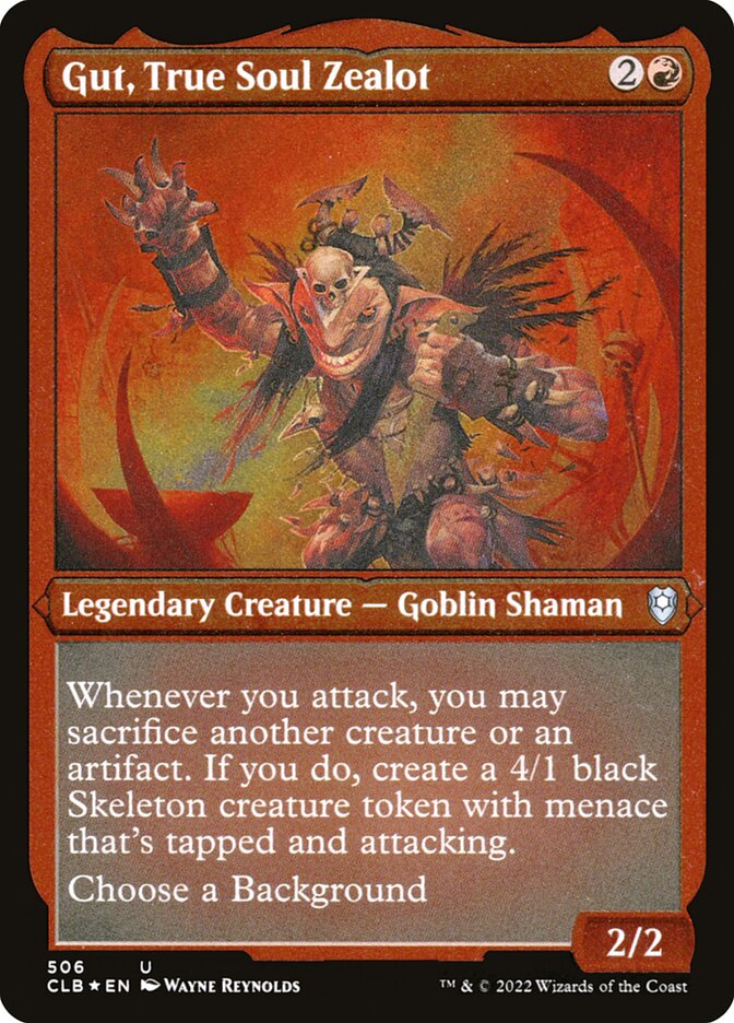 Gut, True Soul Zealot 506 - Commander Legends: Battle for Baldur's Gate MTG card