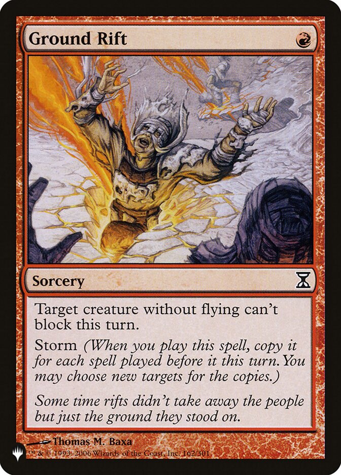 Ground Rift TSP-162 - The List MTG card
