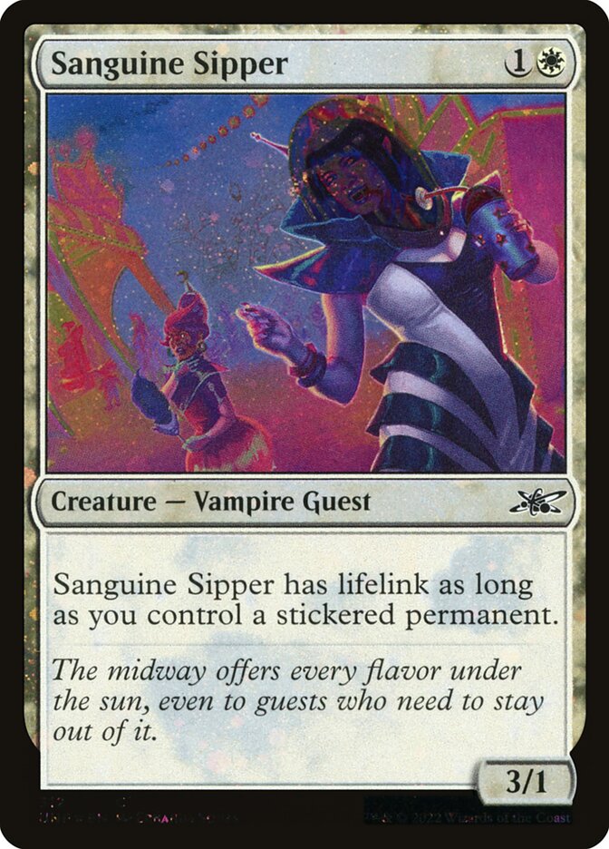 Sanguine Sipper 312 - Unfinity MTG card