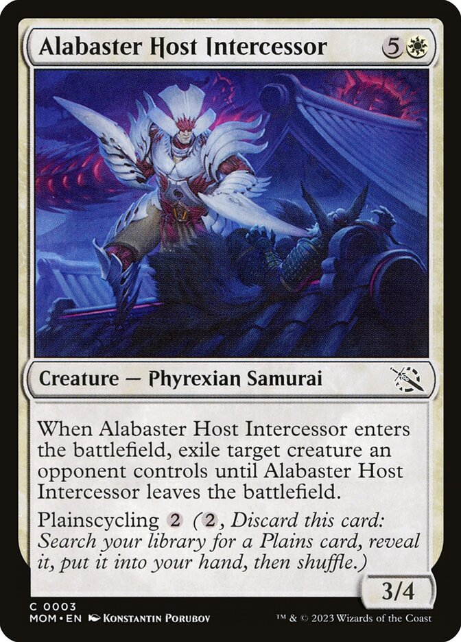 Alabaster Host Intercessor 3 - March of the Machine MTG card