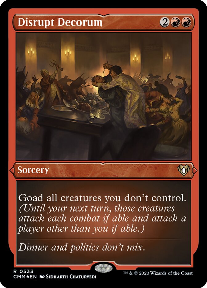 Disrupt Decorum 533 - Commander Masters MTG card