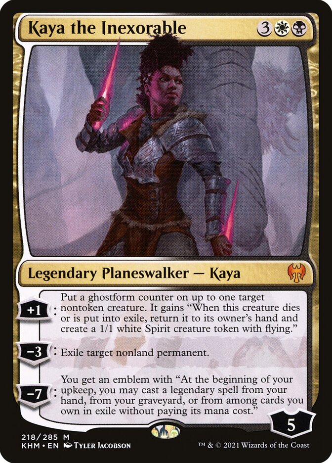 Kaya the Inexorable 218 - Kaldheim MTG card