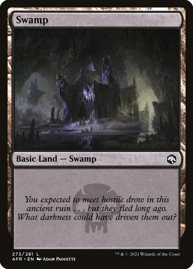 Swamp 273 - Adventures in the Forgotten Realms MTG card