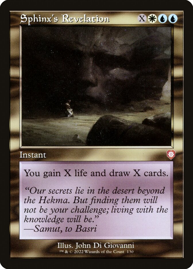 Sphinx's Revelation 130 - The Brothers' War Commander MTG card