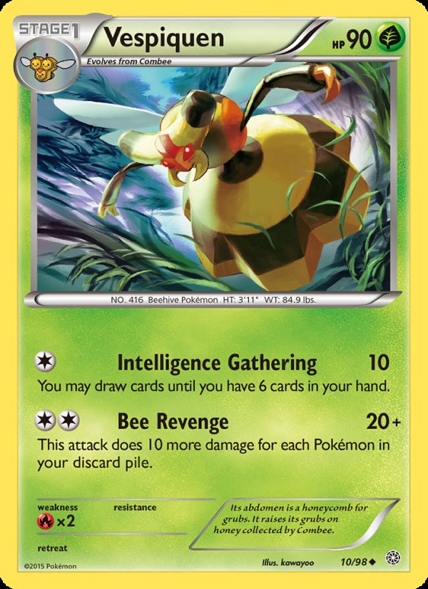 Vespiquen 10/98 - Ancient Origins Pokemon card