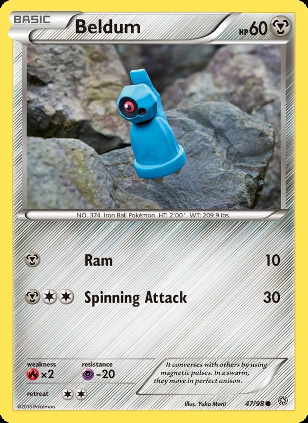 Beldum 47/98 - Ancient Origins Pokemon card