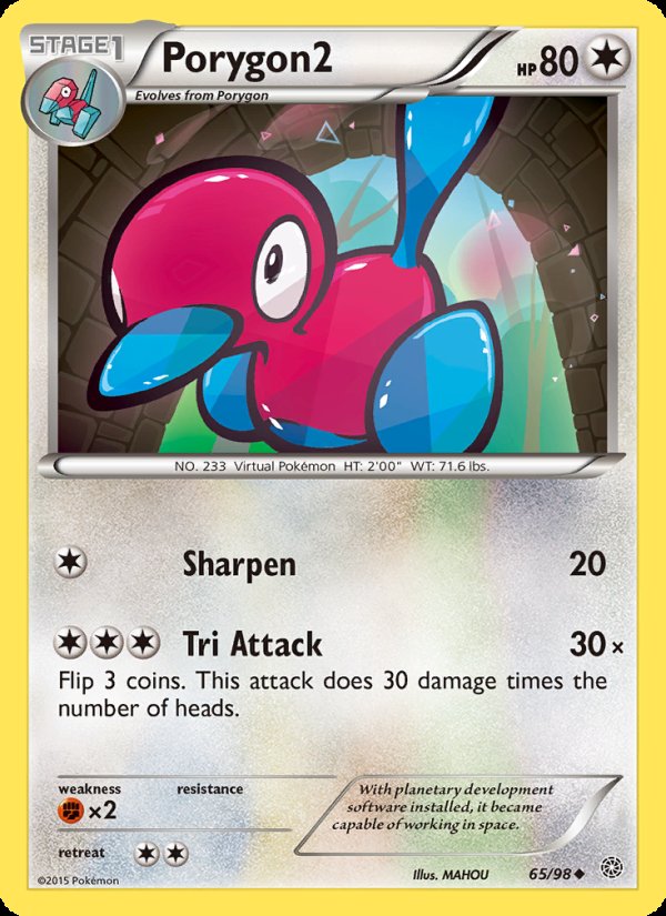 Porygon2 65/98 - Ancient Origins Pokemon card