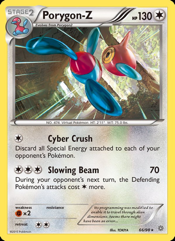 Porygon-Z 66/98 - Ancient Origins Pokemon card