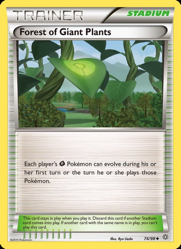 Forest of Giant Plants 74/98 - Ancient Origins Pokemon card