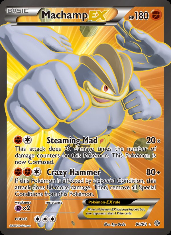 Machamp EX 90/98 - Ancient Origins Pokemon card