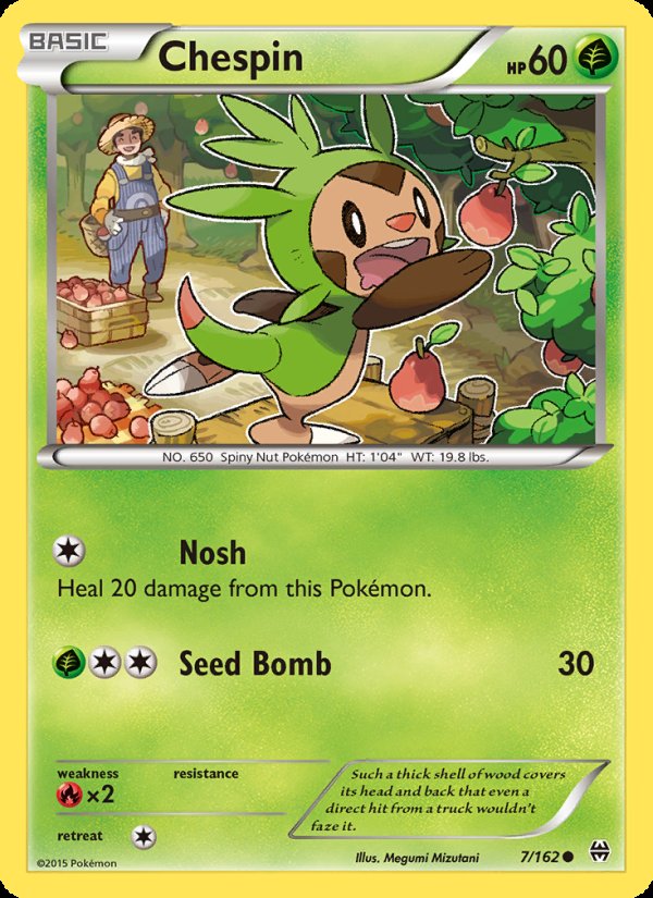 Chespin 7/162 - BREAKthrough Pokemon card
