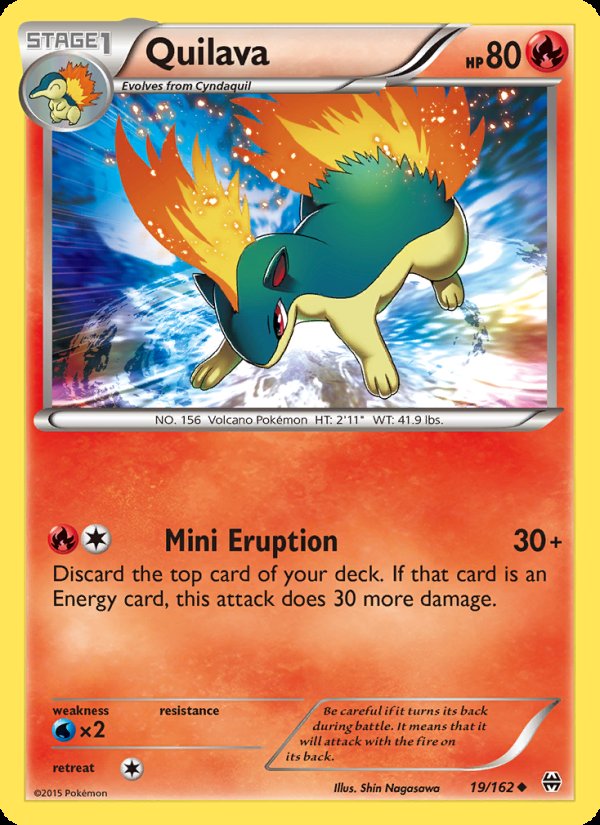 Quilava 19/162 - BREAKthrough Pokemon card