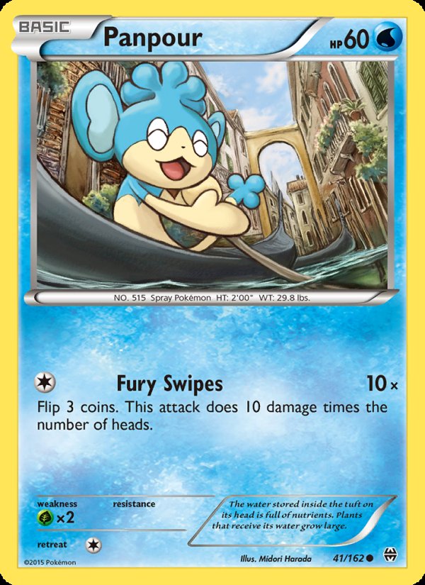 Panpour 41/162 - BREAKthrough Pokemon card