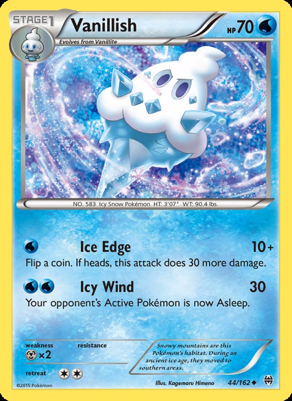 Vanillish 44/162 - BREAKthrough Pokemon card