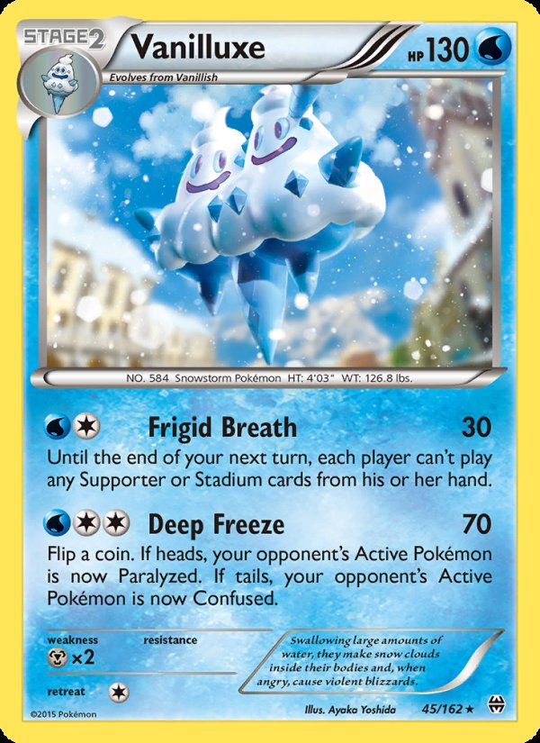 Vanilluxe 45/162 - BREAKthrough Pokemon card
