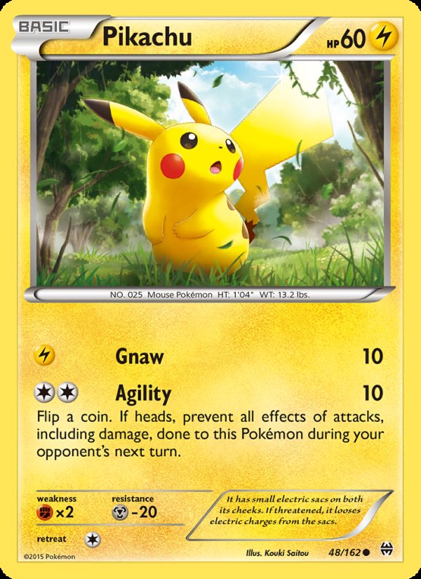 Pikachu 48/162 - BREAKthrough Pokemon card