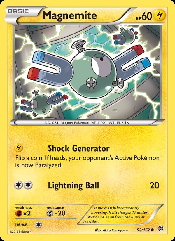 Magnemite 52/162 - BREAKthrough Pokemon card
