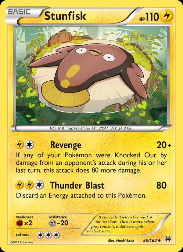 Stunfisk 56/162 - BREAKthrough Pokemon card