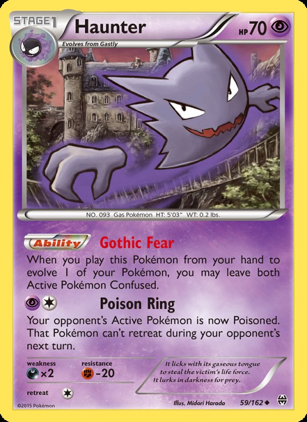Haunter 59/162 - BREAKthrough Pokemon card