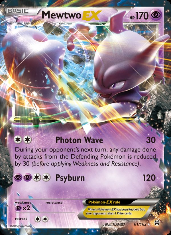 Mewtwo EX 61/162 - BREAKthrough Pokemon card