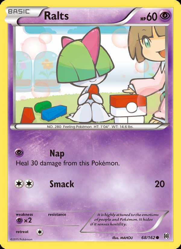 Ralts 68/162 - BREAKthrough Pokemon card
