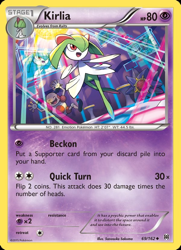 Kirlia 69/162 - BREAKthrough Pokemon card
