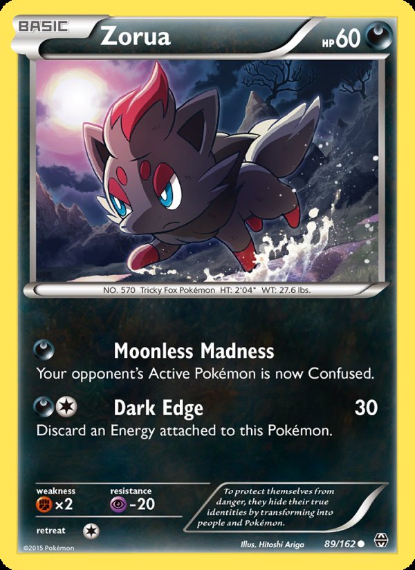 Zorua 89/162 - BREAKthrough Pokemon card