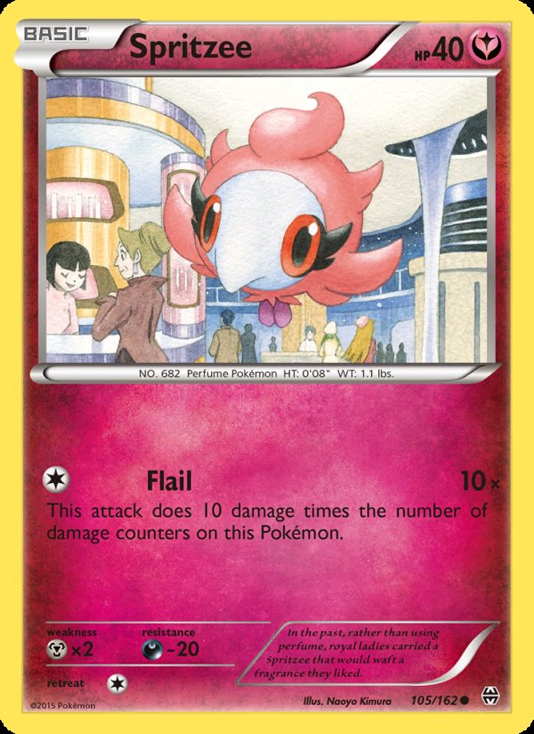 Spritzee 105/162 - BREAKthrough Pokemon card