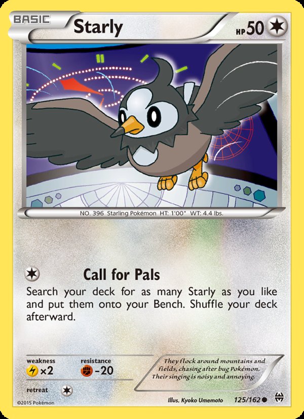 Starly 125/162 - BREAKthrough Pokemon card