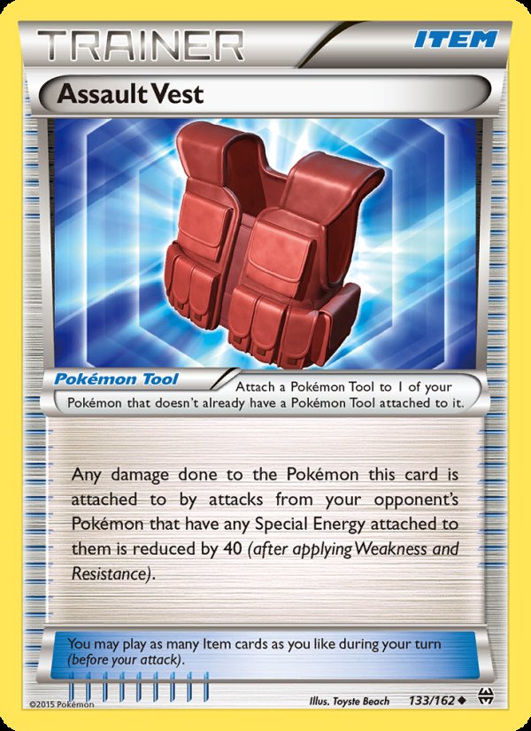Assault Vest 133/162 - BREAKthrough Pokemon card