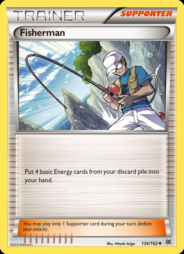 Fisherman 136/162 - BREAKthrough Pokemon card