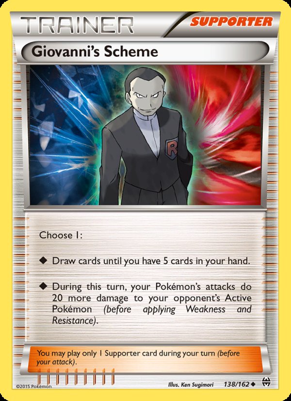 Giovanni's Scheme 138/162 - BREAKthrough Pokemon card