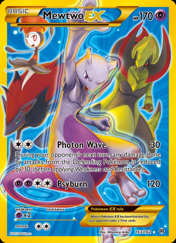Mewtwo EX 163/162 - BREAKthrough Pokemon card