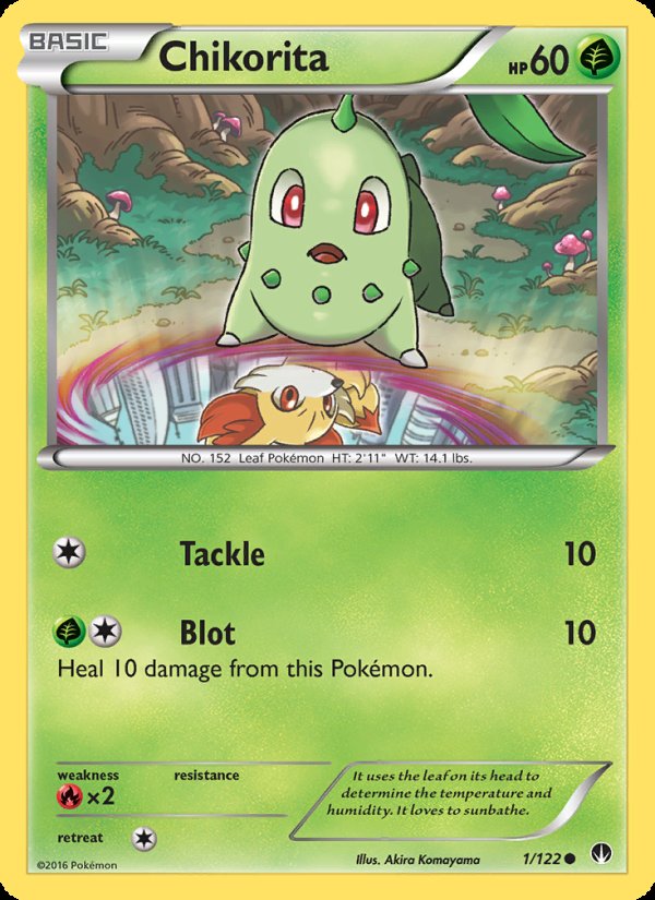 Chikorita 1/122 - BREAKpoint Pokemon card