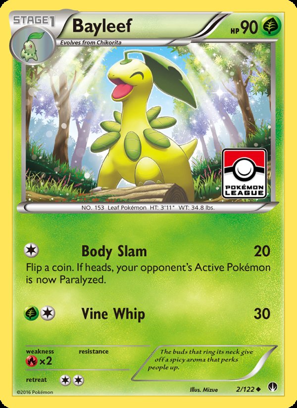 Bayleef 2/122 - BREAKpoint Pokemon card
