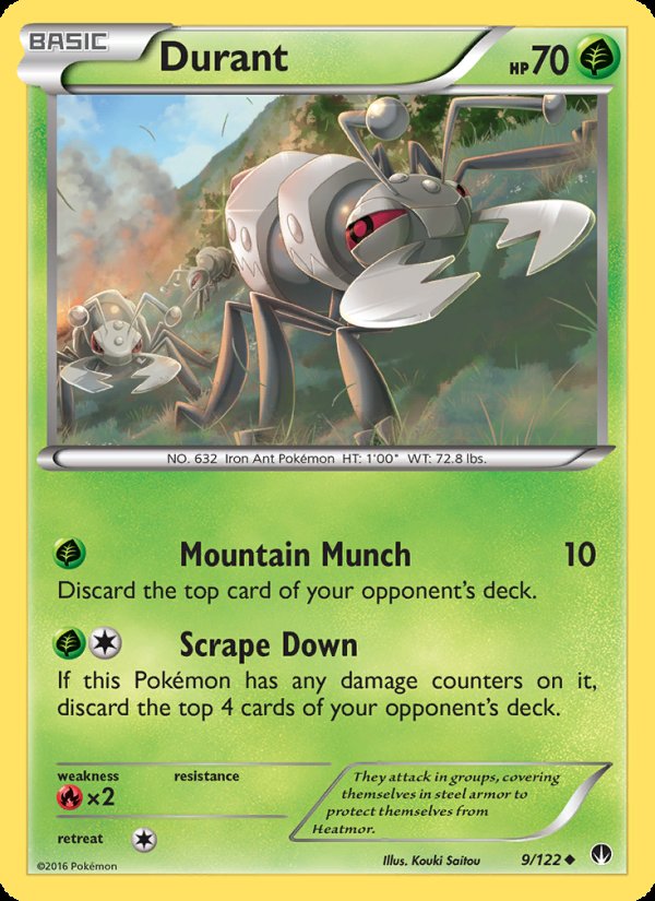 Durant 9/122 - BREAKpoint Pokemon card