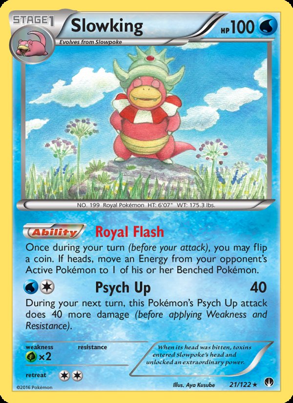 Slowking 21/122 - BREAKpoint Pokemon card