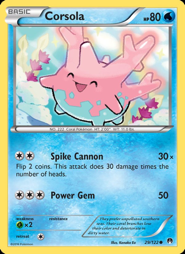 Corsola 29/122 - BREAKpoint Pokemon card
