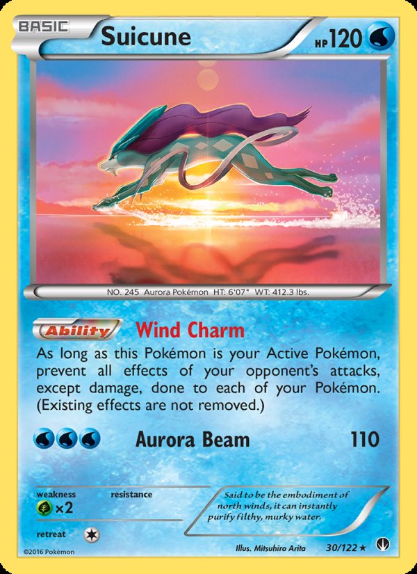 Suicune 30/122 - BREAKpoint Pokemon card