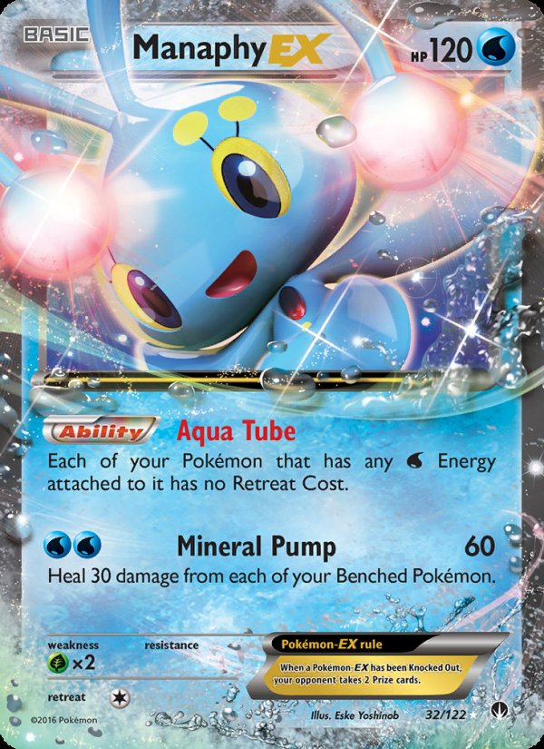 Manaphy EX 32/122 - BREAKpoint Pokemon card