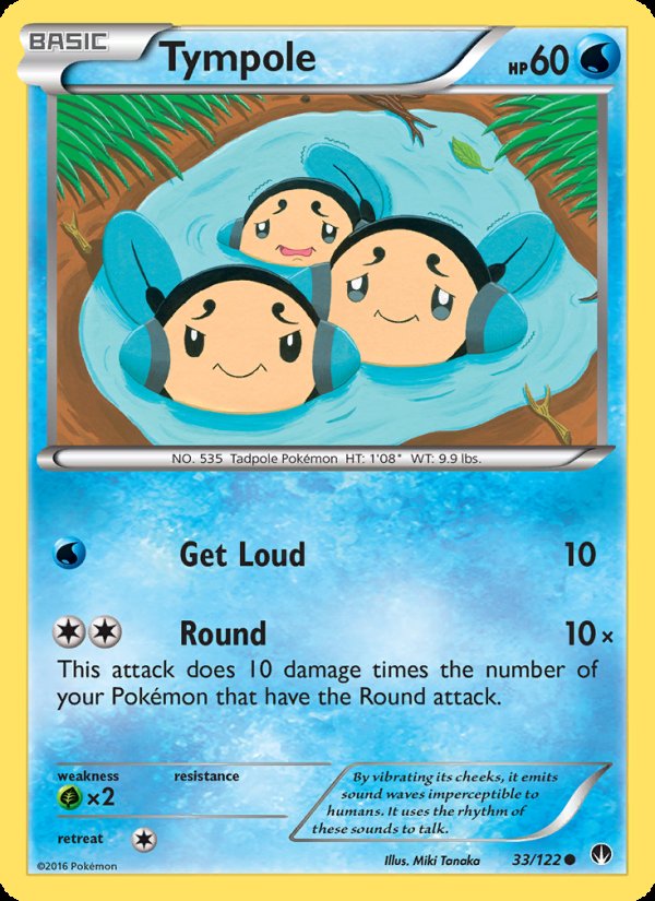 Tympole 33/122 - BREAKpoint Pokemon card