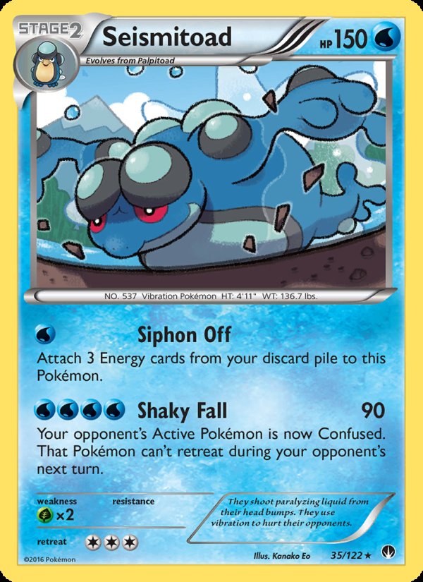 Seismitoad 35/122 - BREAKpoint Pokemon card