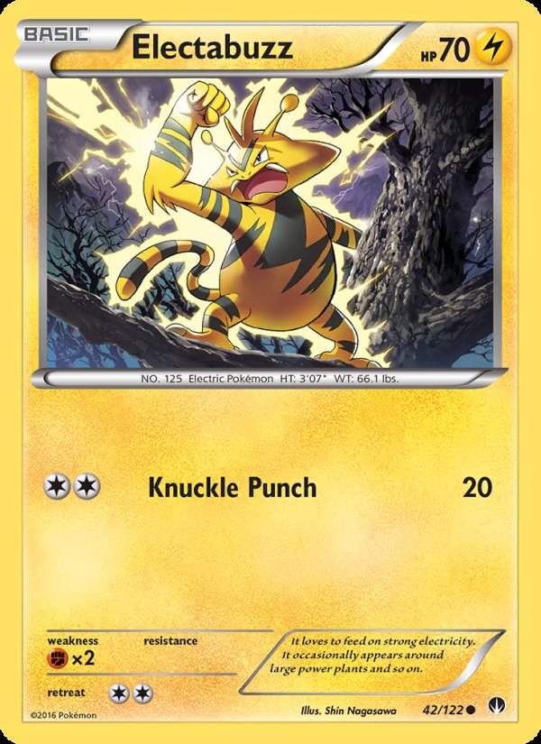 Electabuzz 42/122 - BREAKpoint Pokemon card