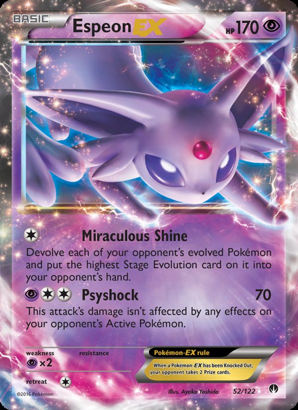 Espeon EX 52/122 - BREAKpoint Pokemon card