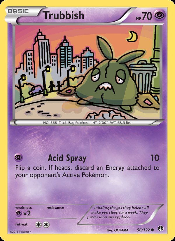 Trubbish 56/122 - BREAKpoint Pokemon card