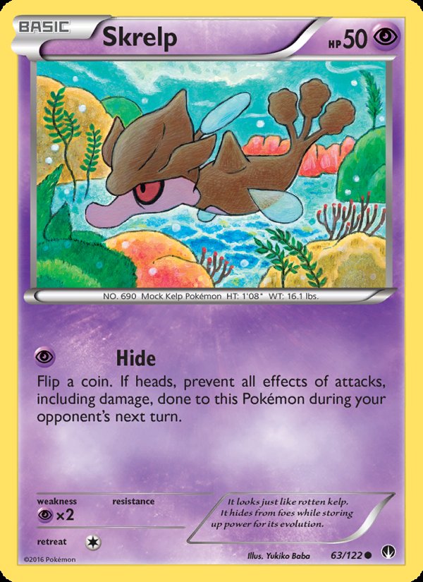 Skrelp 63/122 - BREAKpoint Pokemon card