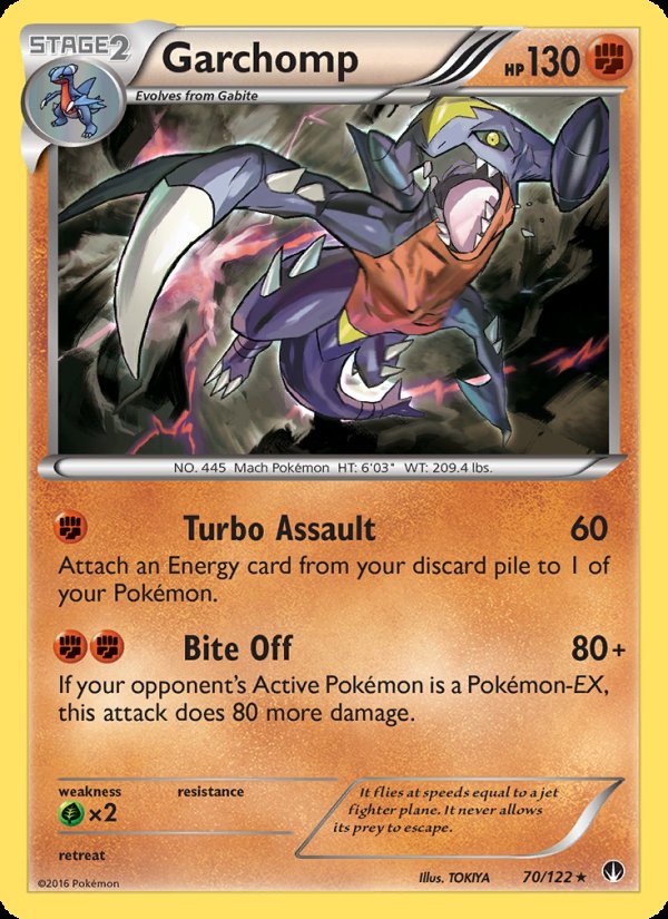 Garchomp 70/122 - BREAKpoint Pokemon card