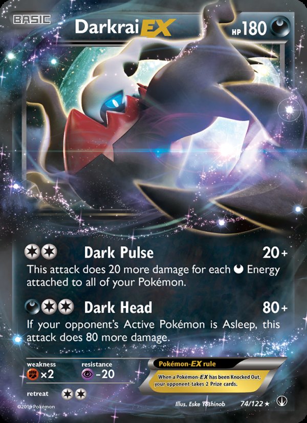 Darkrai EX 74/122 - BREAKpoint Pokemon card