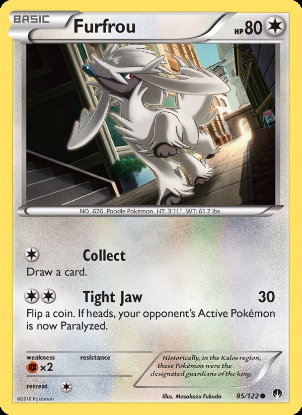 Furfrou 95/122 - BREAKpoint Pokemon card