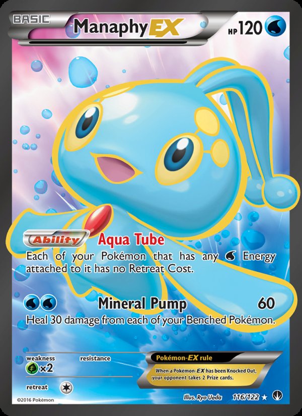 Manaphy EX 116/122 - BREAKpoint Pokemon card